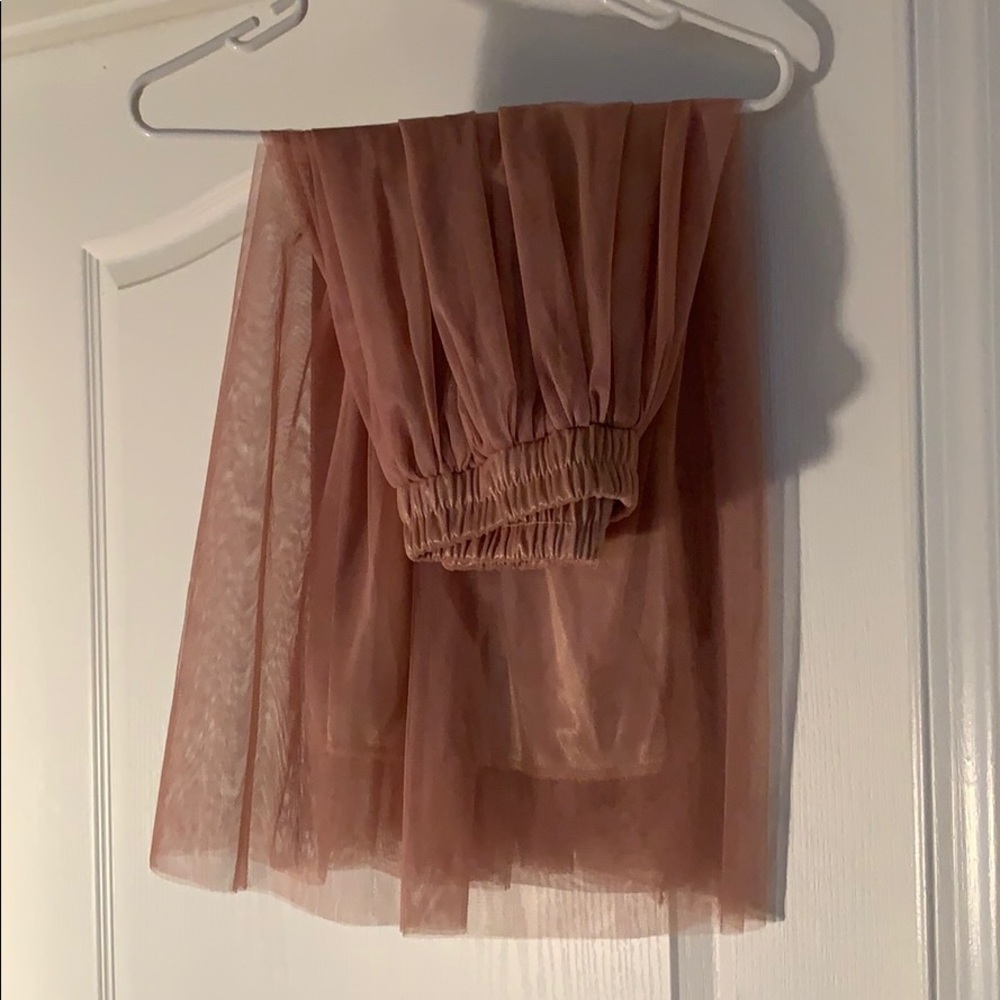 Blush tulle skirt